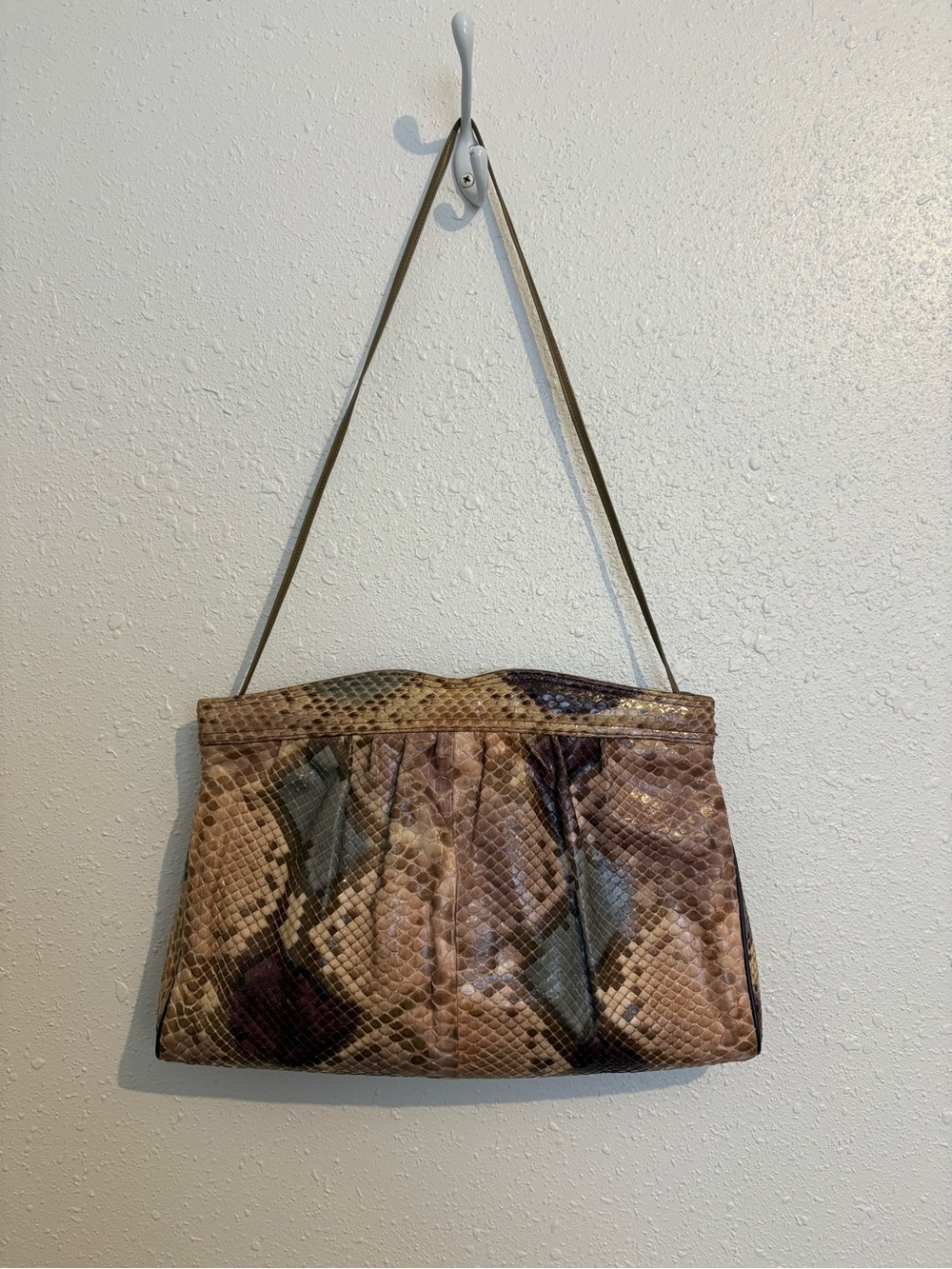 Bags By Supreme Bag Vintage Python Snakeskin Leather Clutch Purse #1258CL